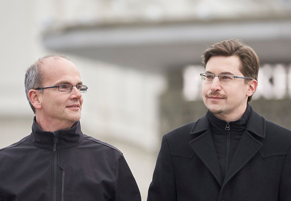 Porträt Gert Brettlecker und Benedikt Ostermaier